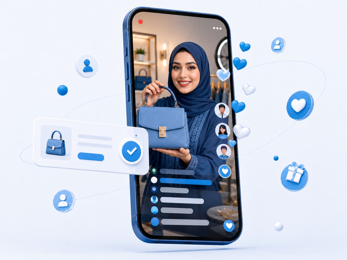 بث مباشر يتحول إلى طلبات